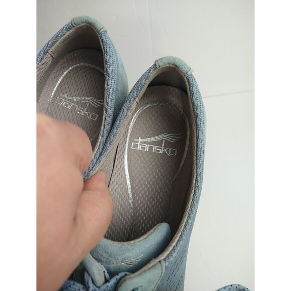 Dansko Woman 41/10.5-11 Blue Hayes Layer Upper Lace Up Sneakers - Picture 5 of 10
